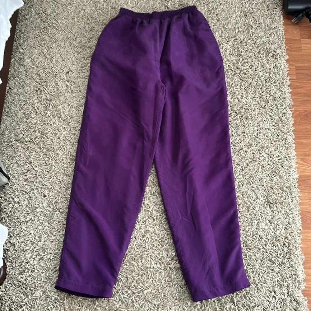 VTG 80s/90s‎ Streetwear Grannycore Retro Hunt Club Purple Tracksuit Set SzL
